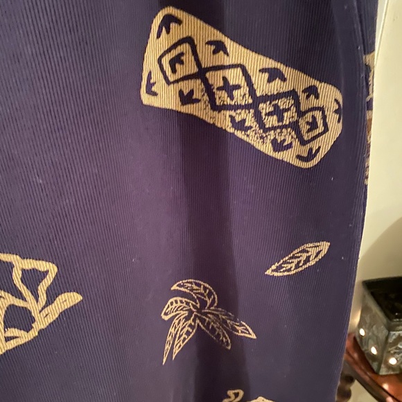 Vintage Key Wear Elephant Midi Dress SS L - Picture 4 of 8